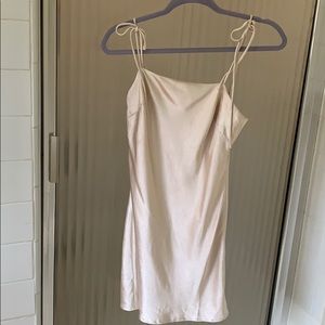 Silk Champagne Slip Dress